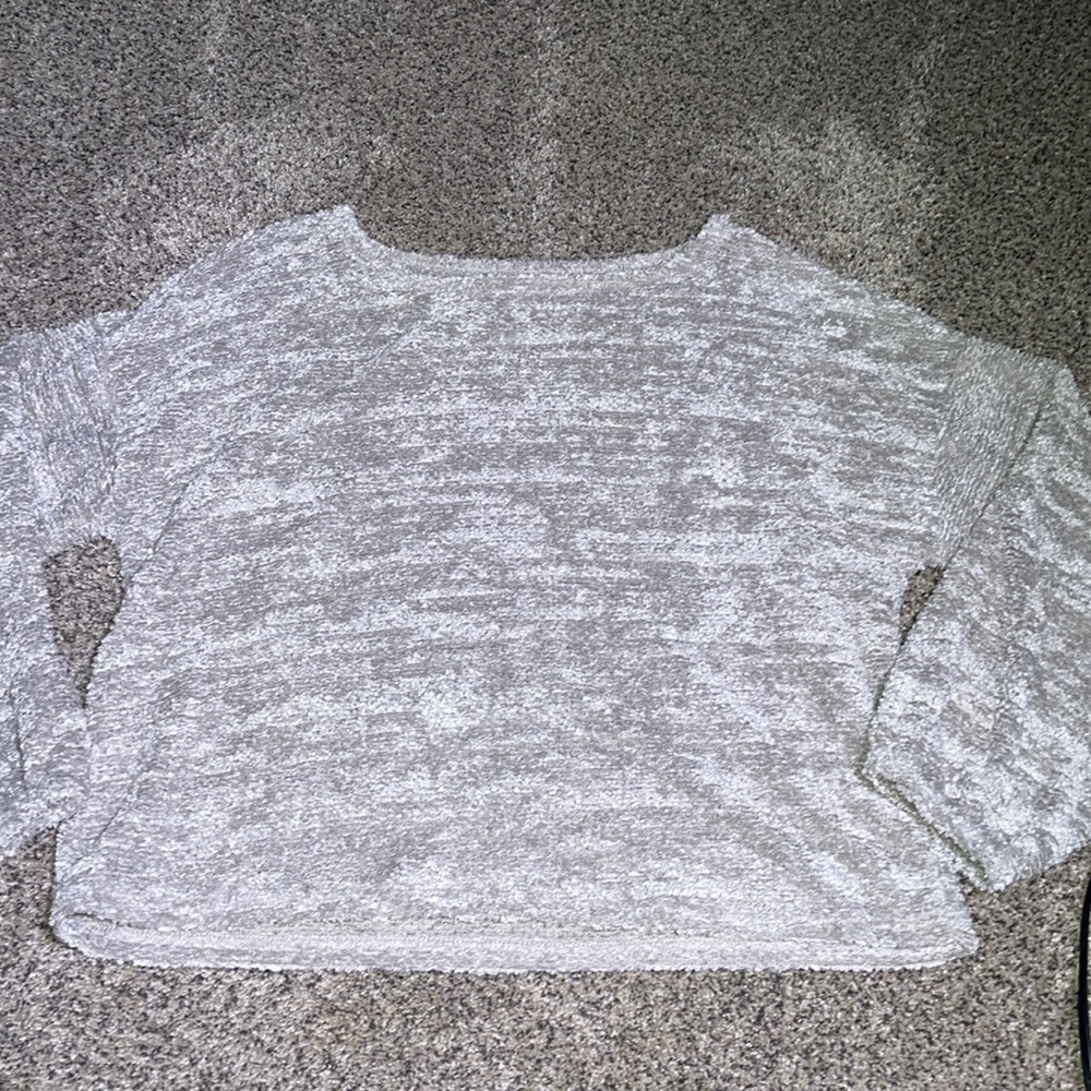 grey heathered super soft sweater